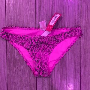 Pink Snakeskin Bathing suit bottoms